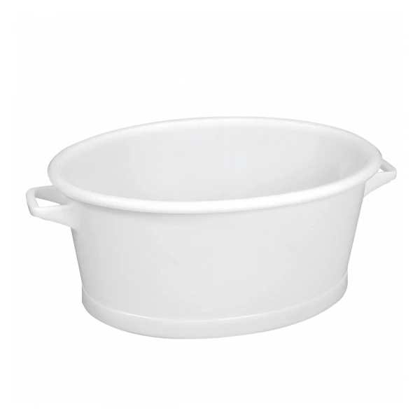 Baquet Ovale Fond Renforcé 60 L - Blanc 1 Baquet Ovale Fond Renforcé 60 L - Blanc