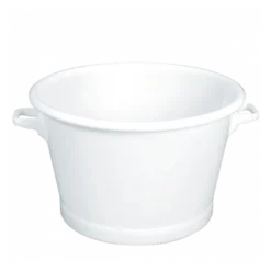 Baquet Rond Fond Renforcé 75 L - Blanc