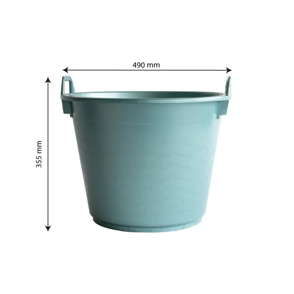 Baquet Rond Souple Avec Poignées - 40 L - Vert 3 Baquet Rond Souple Avec Poignées - 40 L - Vert – Image 3