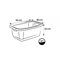 Keeeper Bassine à Linge élégante Et Pratique 32 Litres 9 Keeeper Bassine à Linge élégante Et Pratique 32 Litres -Outils De Stockage bassine a linge elegante et pratique 32 litres 4