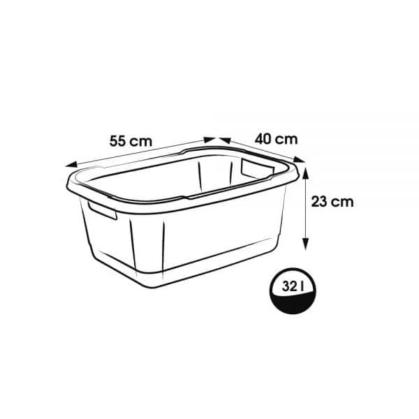 Keeeper Bassine à Linge élégante Et Pratique 32 Litres 5 Keeeper Bassine à Linge élégante Et Pratique 32 Litres – Image 5