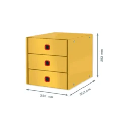 Leitz Bloc De Classement En Carton Robuste Avec 3 Tiroirs -Outils De Stockage bloc de classement en carton robuste avec 3 tiroirs 2