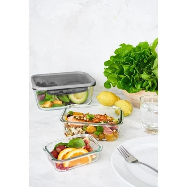 Boite Alimentaire Rectangulaire En Verre 750 Ml 2 Boite Alimentaire Rectangulaire En Verre 750 Ml – Image 2