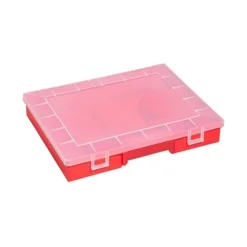 Boîte D'assortiment Rouge 12 Casiers Fixes EuroPlus 37/12 Allit -Outils De Stockage boite d assortiment rouge europlus basic 37 12 12 casiers allit 2