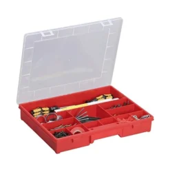 Boîte D'assortiment Rouge 12 Casiers Fixes EuroPlus 37/12 Allit