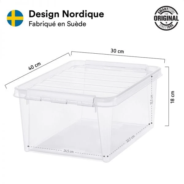 Boîte De Rangement 14 Litres Avec 6 Casiers Séparés 2 Boîte De Rangement 14 Litres Avec 6 Casiers Séparés – Image 2