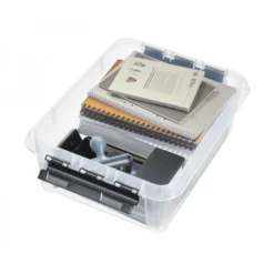 Boîte Empilable 21 Litres Avec Couvercle -Outils De Stockage boite de rangement 21 l avec couvercle classic 24 smartstore 2