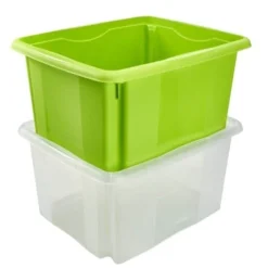 Bac De Rangement 24 Litres Transparent Emil Keeeper -Outils De Stockage boite de rangement 24 l transparente emil keeeper 4