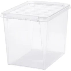 Boîte De Rangement Haute 25 Litres Avec Couvercle