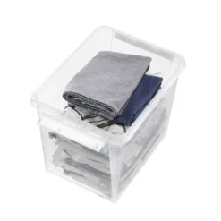 Boîte De Rangement Haute 25 Litres Avec Couvercle -Outils De Stockage boite de rangement 25 l avec couvercle classic 16 smartstore 5