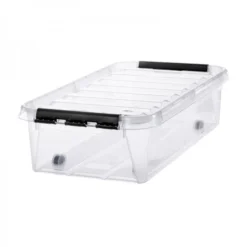 Boîte De Rangement à Roulettes 31 Litres