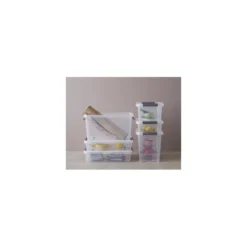 Boîte Empilable Avec Clips De Fermeture 32 Litres ProBox -Outils De Stockage boite de rangement 32 l clips de fermeture noirs probox plast team 2