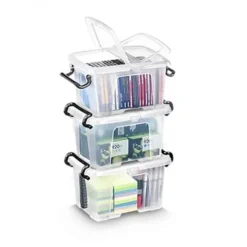 CEP Petite Boîte De Rangement 6 Litres Avec Couvercle Papillon -Outils De Stockage boite de rangement 6 l couvercle papillon transparent strata cep 1