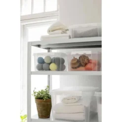 Boîte En Plastique Plate Avec Couvercle 8 Litres -Outils De Stockage boite de rangement 8 l avec couvercle classic 14 smartstore 3