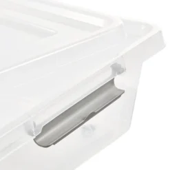 Keeeper Grande Boîte Plate Sous Lit à Roulettes 61 Litres -Outils De Stockage boite de rangement a roulettes 61 l a clips lars keeeper 4