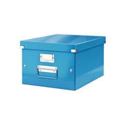 Leitz Boîte De Rangement En Carton Taille Moyenne A4+ 7 Leitz Boîte De Rangement En Carton Taille Moyenne A4+ -Outils De Stockage boite de rangement a4 bleue en carton click store wow leitz 1