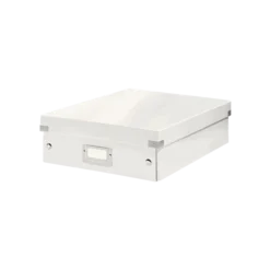 Leitz Boîte Carton Compartimentée Multi Usages Avec Couvercle -Outils De Stockage boite de rangement carton a compartiment click store wow jaune leitz 1