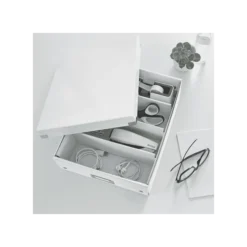 Leitz Boîte Carton Compartimentée Multi Usages Avec Couvercle -Outils De Stockage boite de rangement carton a compartiment click store wow jaune leitz 2