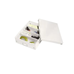 Leitz Boîte Carton Compartimentée Multi Usages Avec Couvercle