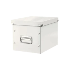Leitz Boîte De Rangement Cube En Carton Solide Taille Moyenne