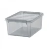 Boîte De Rangement Grise Transparente 14 Litres