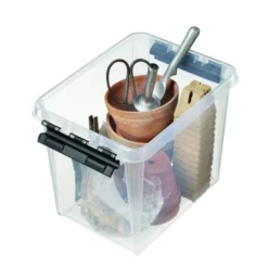 Boîte De Rangement Haute Transparente 14 Litres -Outils De Stockage boite de rangement haute transparente 14 l classic smartstore 2