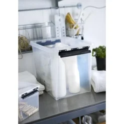 Boîte De Rangement Haute Transparente 14 Litres -Outils De Stockage boite de rangement haute transparente 14 l classic smartstore 7