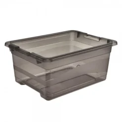 Keeeper Boîte De Rangement Grise Translucide 12 Litres -Outils De Stockage boite de rangement jouet 12 l transparente cornelia keeeper 3