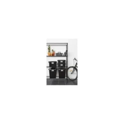 Caisse Avec Couvercle En Plastique Recyclé 53 Litres 5 Caisse Avec Couvercle En Plastique Recyclé 53 Litres -Outils De Stockage boite de rangement noire plastique recycle 53 l probox plast team 2