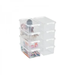Boîte De Rangement En Plastique Avec Couvercle 3,6 Litres -Outils De Stockage boite de rangement plastique avec couvercle 36 l classic smartstore 3