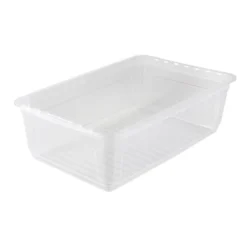 Keeeper Boîte De Rangement Plate Avec Aération 30 Litres Pour Chaussures Vêtements -Outils De Stockage boite de rangement plate 30 l chaussures vetements transparente bea keeeper 2