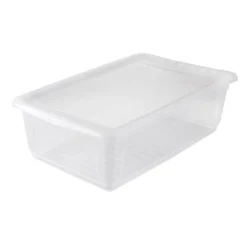 Keeeper Boîte De Rangement Plate Avec Aération 30 Litres Pour Chaussures Vêtements