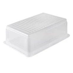 Keeeper Boîte De Rangement Plate Avec Aération 30 Litres Pour Chaussures Vêtements -Outils De Stockage boite de rangement plate 30 l chaussures vetements transparente bea keeeper 3