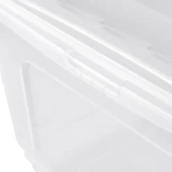 Keeeper Boîte De Rangement Plate Avec Aération 30 Litres Pour Chaussures Vêtements -Outils De Stockage boite de rangement plate 30 l chaussures vetements transparente bea keeeper 6