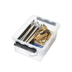 Boîte De Rangement Transparente 14 Litres Avec Couvercle -Outils De Stockage boite de rangement transparente 14 l avec couvercle 4