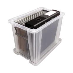 Fellowes Boîte De Rangement Transparente Professionnelle 18,5 Litres -Outils De Stockage boite de rangement transparente 185 l prostore fellowes 2