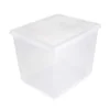 Keeeper Boîte De Rangement Transparente Avec Aération Pour Vêtements 30 Litres