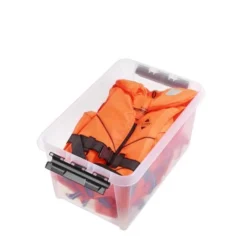 Boîte De Rangement Empilable 47 Litres -Outils De Stockage boite de rangement transparente 47 l classic 45 smartstore 4