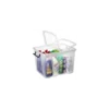 CEP Boîte De Rangement Transparente à Couvercle Clipsable 65 Litres