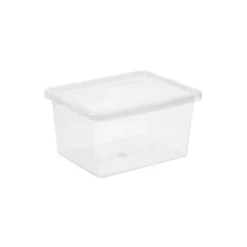 Boîte De Rangement Transparente Avec Couvercle 20 Litres Basic Box