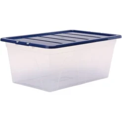 Fellowes Boîte De Rangement Transparente Empilable 38 Litres