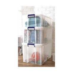 Fellowes Caisse En Plastique Avec Couvercle Professionnelle 48 Litres 9 Fellowes Caisse En Plastique Avec Couvercle Professionnelle 48 Litres -Outils De Stockage boite de rangement transparente pour professionnel 48 l prostore fellowes 4