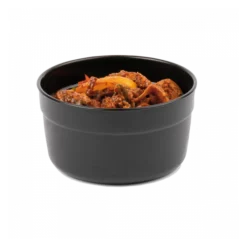 Boîte Hermétique Ronde Noire 0,5 L + Couvercle Transparent - Lot De 10 -Outils De Stockage boite hermetique ronde noire 05 l couvercle transparent lot de 10 2