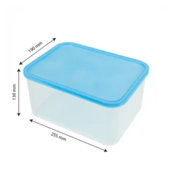 Boîte Hermétique Transparente 4 L + Couvercle Bleu -Outils De Stockage boite hermetique transparente 4 l couvercle bleu 2