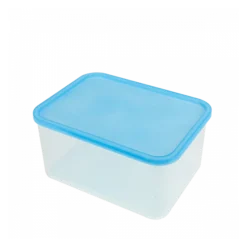 Boîte Hermétique Transparente 4 L + Couvercle Bleu