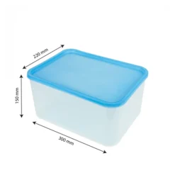 Grande Boîte Hermétique Transparente 8 L + Couvercle Bleu -Outils De Stockage boite hermetique transparente 8 l couvercle bleu 2