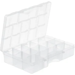 Boîte Organiseur Transparent 2,2 Litres -Outils De Stockage boite organiseur transparent 2