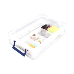 Fellowes Boîte En Plastique Solide Plate 5,5 Litres -Outils De Stockage boite plastique plate 3