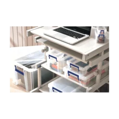 Fellowes Boîte En Plastique Solide Plate 5,5 Litres -Outils De Stockage boite plastique plate 4