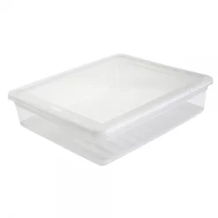 Keeeper Boîte Transparente Plate 9 Litres Anti Poussière